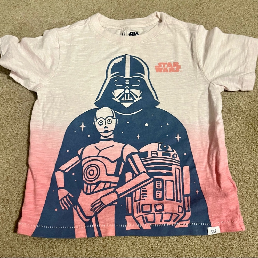 GAP Kids Star Wars Pink and Blue Tee